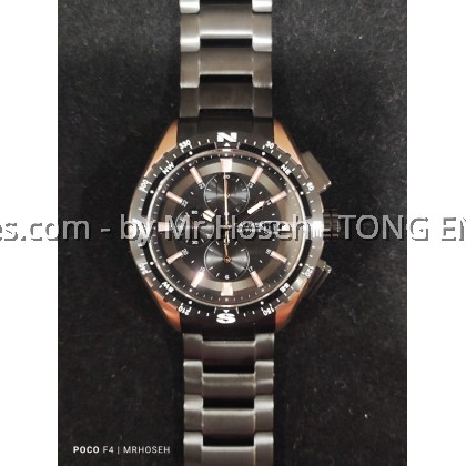 Balmer 44mm Men Chronograph Watch with Compass Bezel 8118G BRG-4